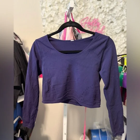 Lululemon Reveal Long Sleeve Crop Top *Posy - Picture 3 of 5